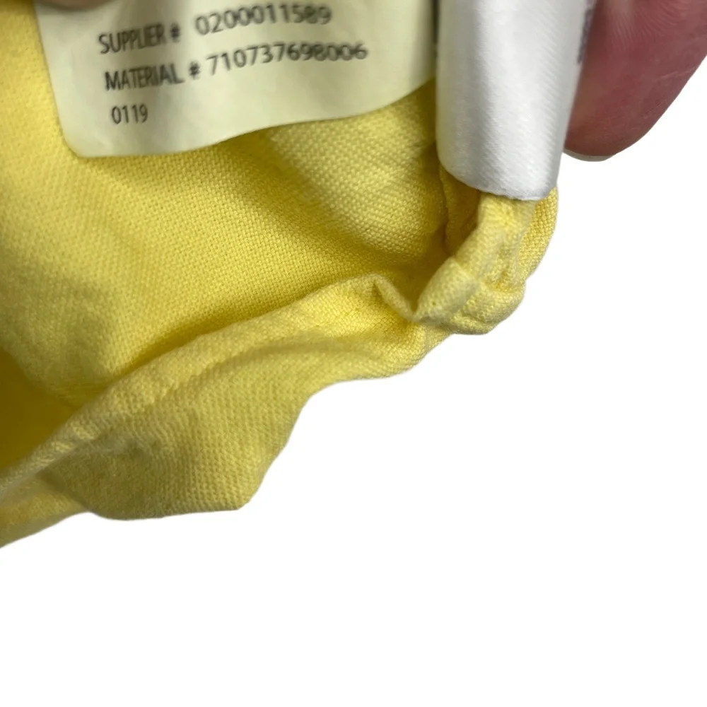 Ralph‎ Lauren Yellow Shirt Blue Logo Button Down Casual Large Pony